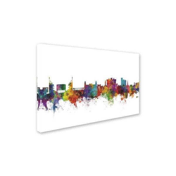 Michael Tompsett 'Fayetteville Arkansas Skyline II' Canvas Art,16x24